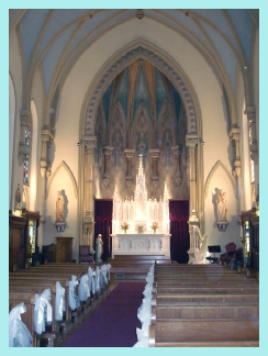 Harp in chapel